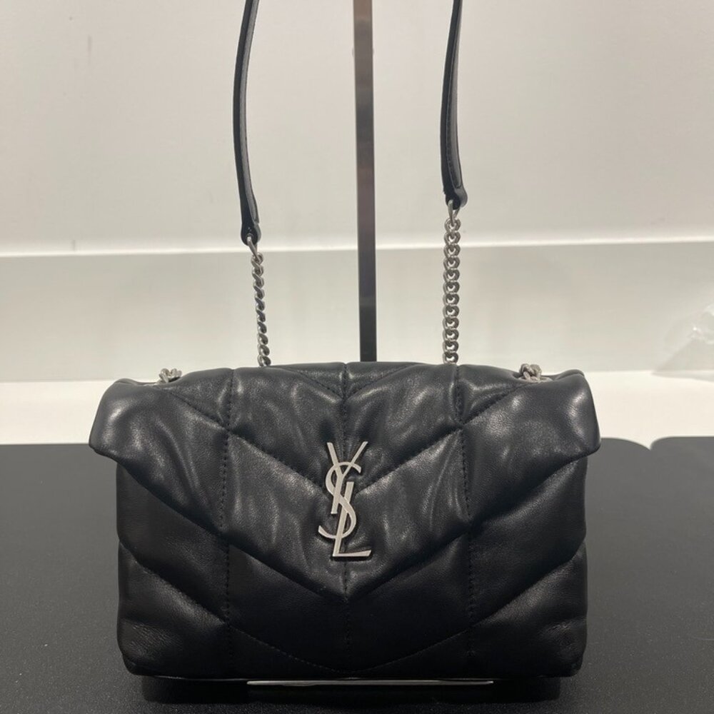 Saint Laurent Lou Puffer Small YSL Shoulder Bag in Quilted Leather (JB1074)